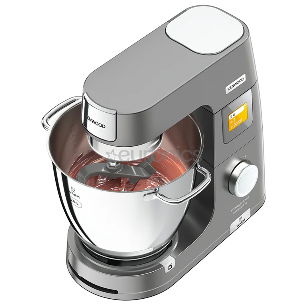 Kenwood Titanium Chef Patissier XL, 7 л / 5 л, 1400 Вт, серый - Кухонный комбайн
