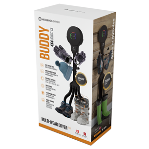 Hedgehog Buddy, 4x4, черный - Сушилка для обуви