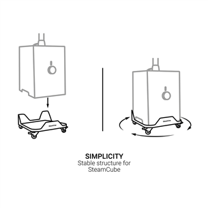SteamOne - Steam cart for SteamCube steaming system