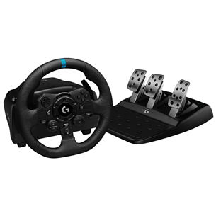 Logitech G923 + Driving Force Shifter, PC, PlayStation, black - Wheel