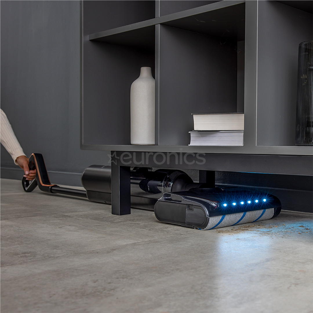 Tefal X-Clean 7, mitrā tīrīšana, melna/zelta - Bezvadu cieto grīdu tīrītājs