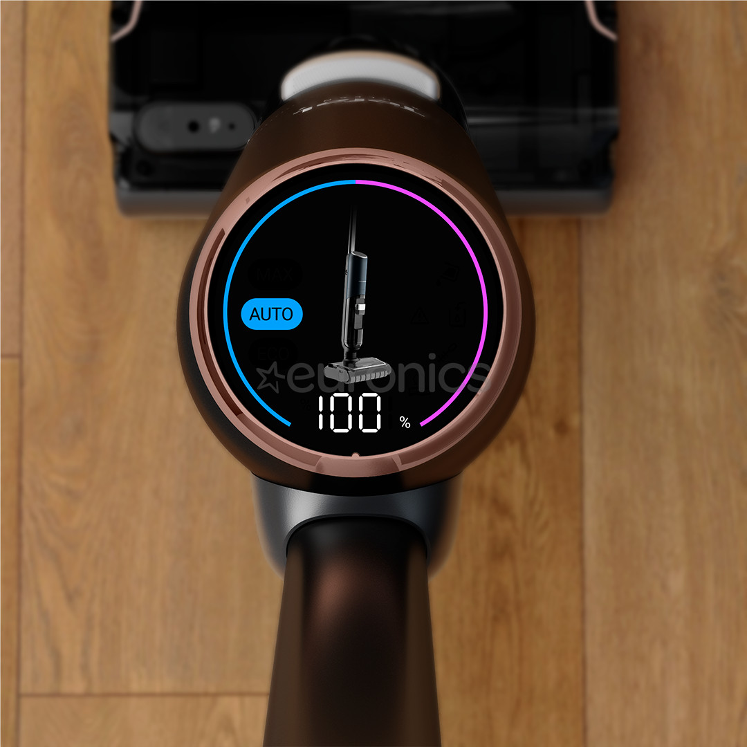 Tefal X-Clean 7, mitrā tīrīšana, melna/zelta - Bezvadu cieto grīdu tīrītājs