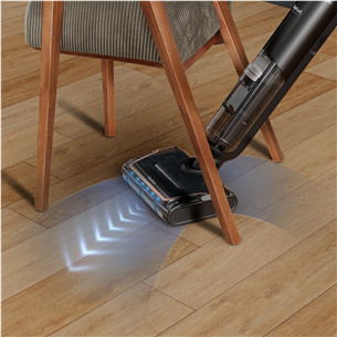 Tefal X-Clean 7, mitrā tīrīšana, melna/zelta - Bezvadu cieto grīdu tīrītājs