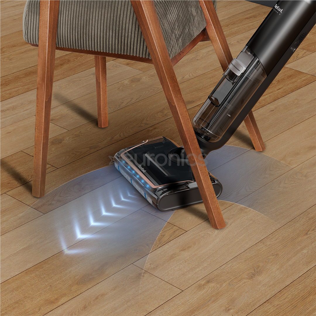 Tefal X-Clean 7, влажная уборка, черный/золотистый - Беспроводной пылесос для твердых полов