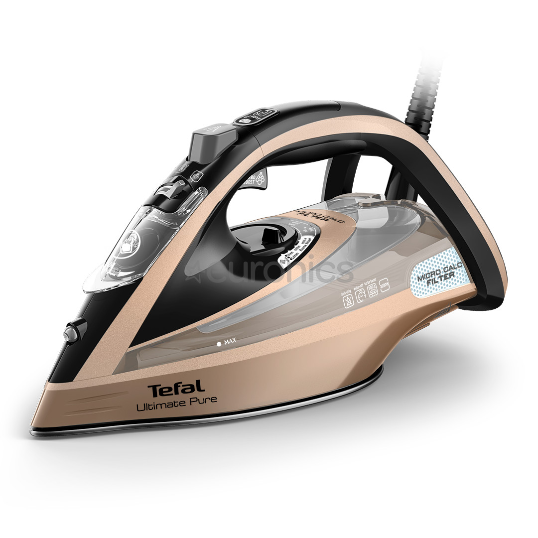 Tefal Ultimate Pure, 3200 W, black/golden - Steam iron