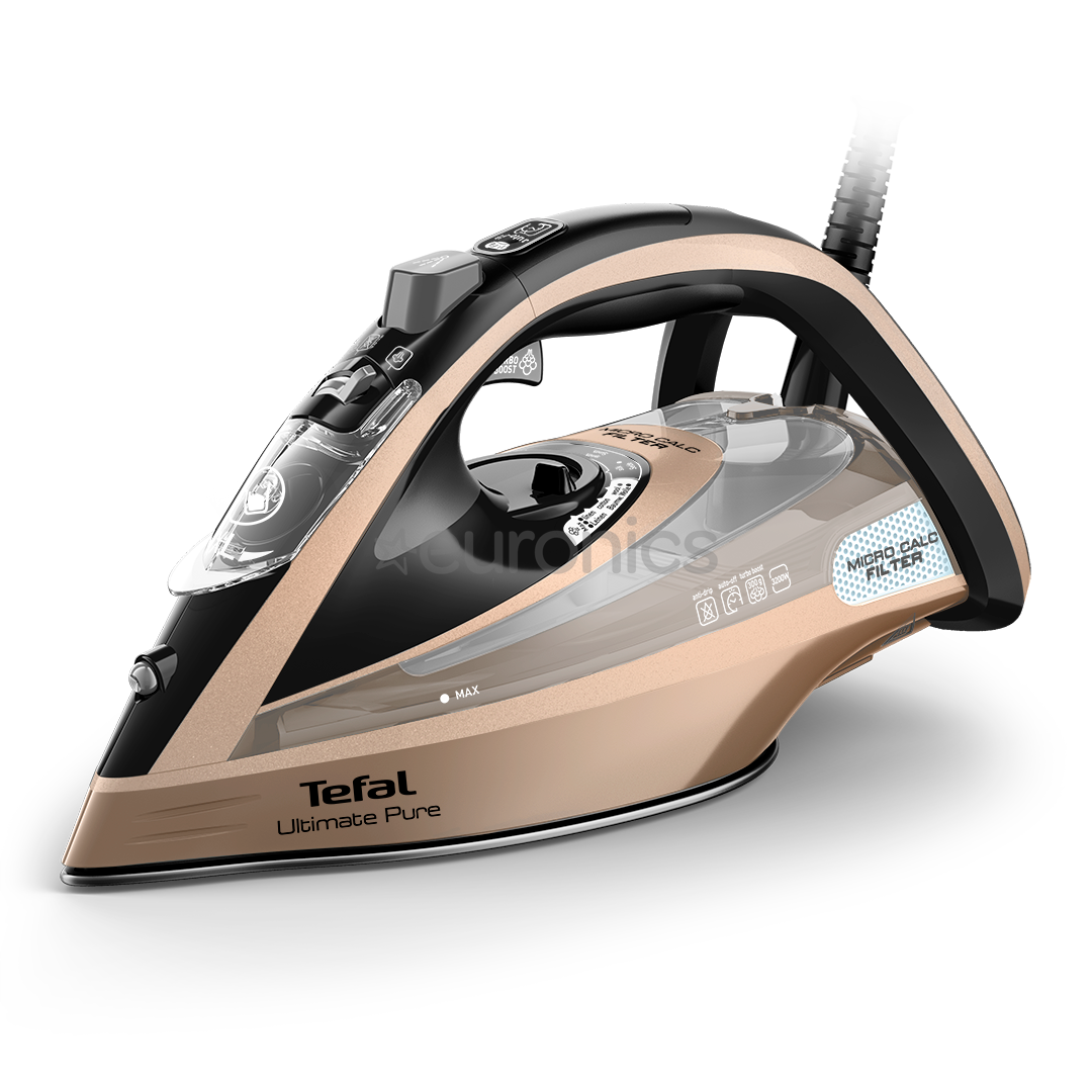 Tefal Ultimate Pure, 3200 W, black/golden - Steam iron
