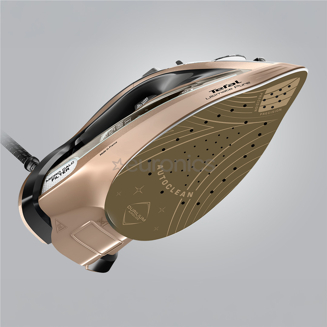 Tefal Ultimate Pure, 3200 W, black/golden - Steam iron