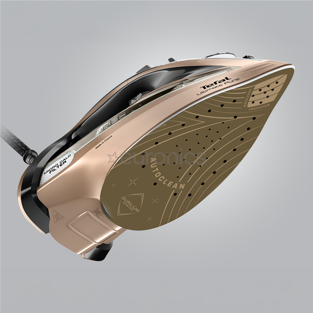 Tefal Ultimate Pure, 3200 W, black/golden - Steam iron