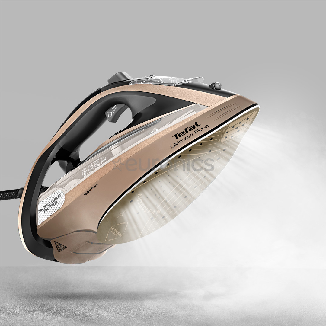 Tefal Ultimate Pure, 3200 W, black/golden - Steam iron