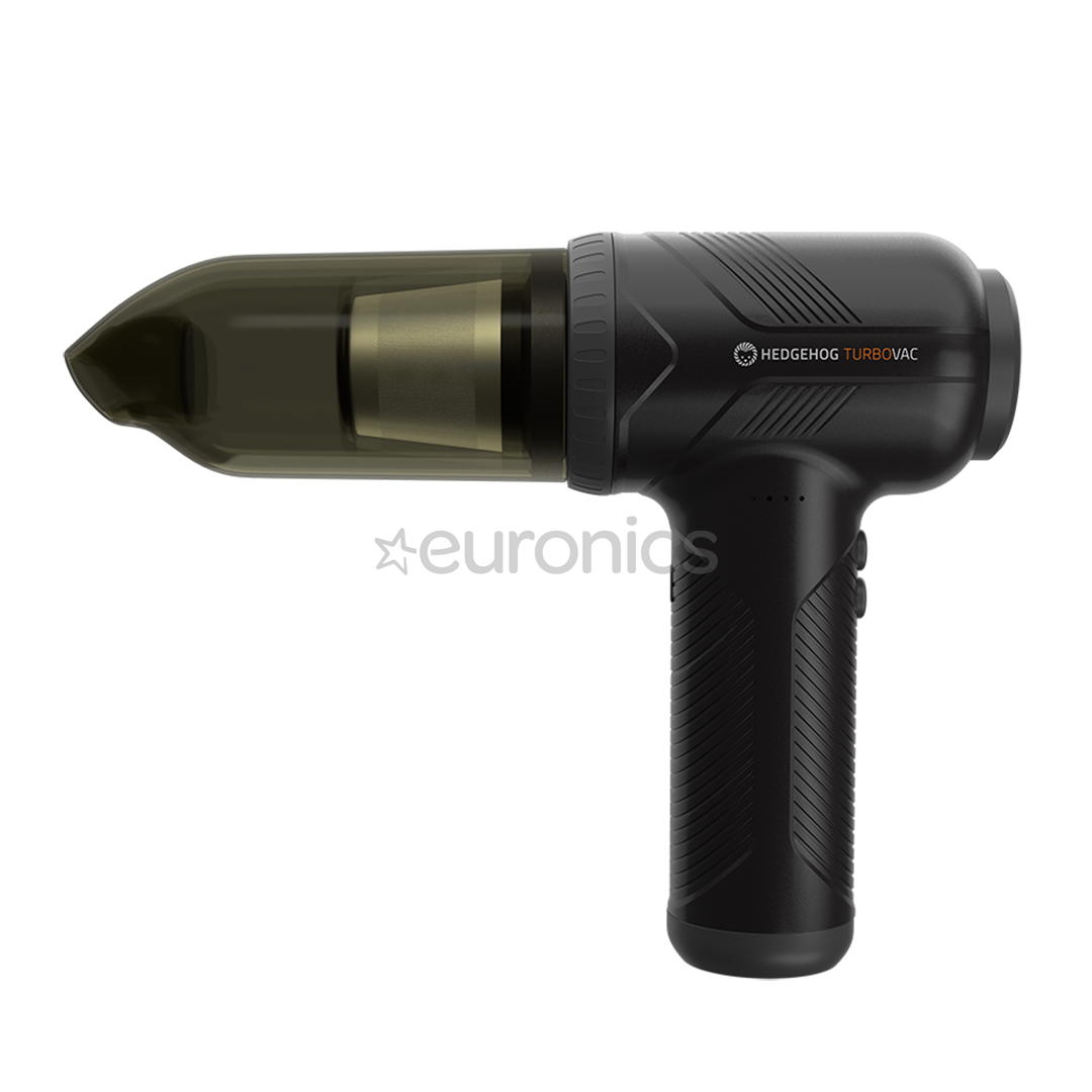 Hedgehog Turbovac, melna - Rokas putekļu sūcējs