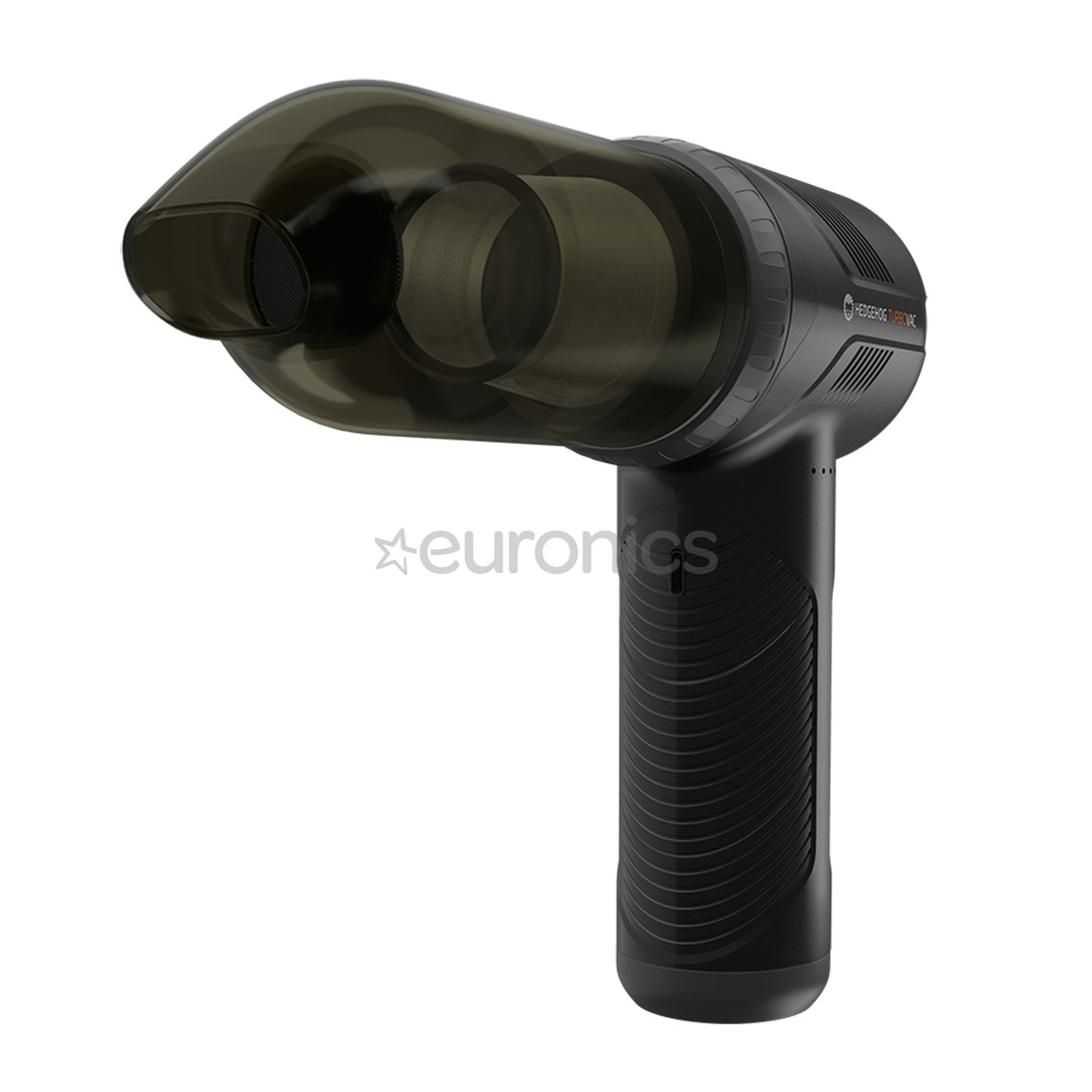 Hedgehog Turbovac, melna - Rokas putekļu sūcējs