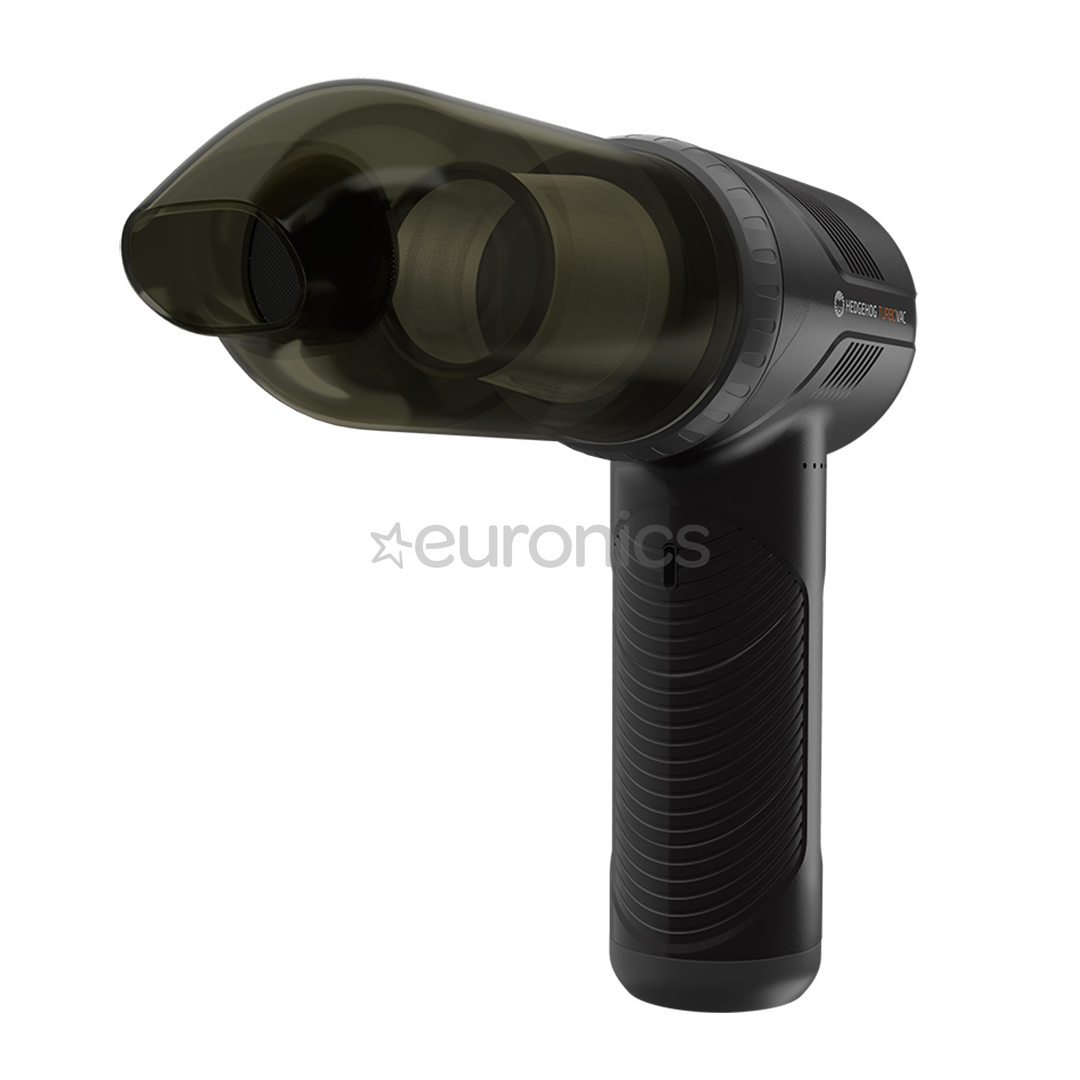 Hedgehog Turbovac, melna - Rokas putekļu sūcējs