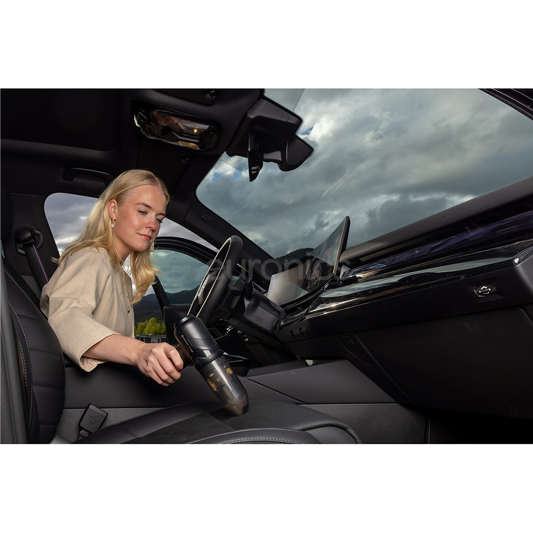 Hedgehog Turbovac, melna - Rokas putekļu sūcējs