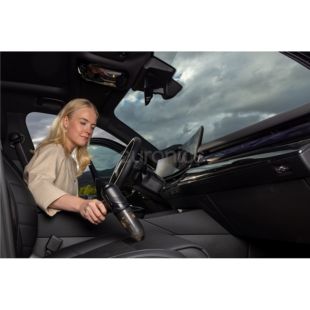 Hedgehog Turbovac, melna - Rokas putekļu sūcējs