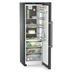 Liebherr Prime BioFresh, 387 L, height 186 cm, black stainless steel - Cooler