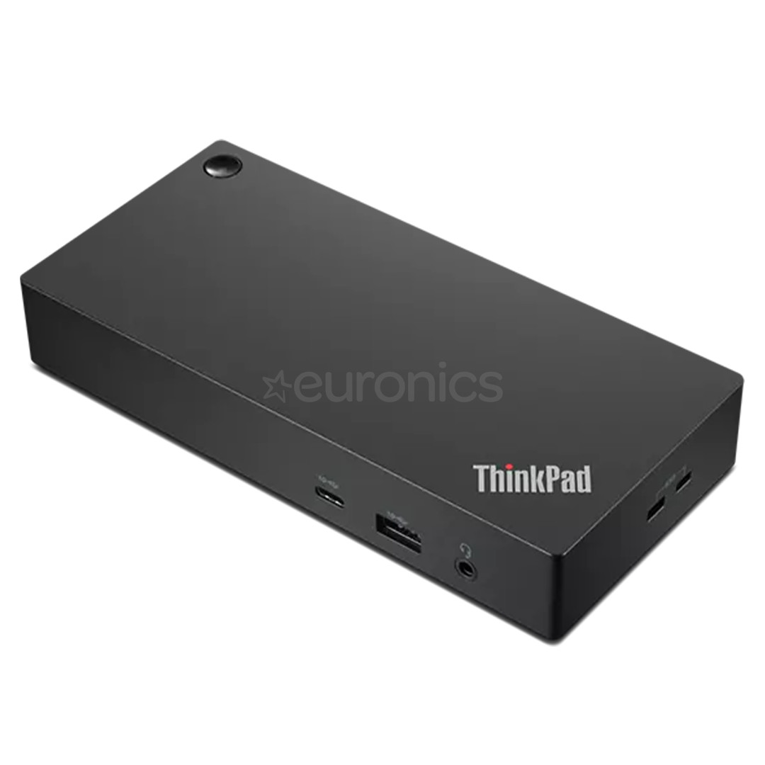 Lenovo ThinkPad Universal USB-C Dock, melna - Portatīvā datora dokstacija