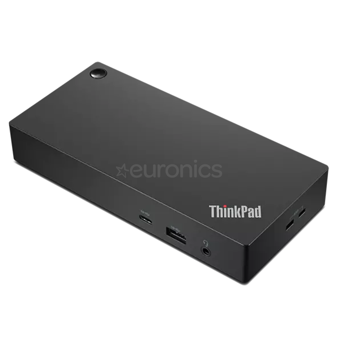 Lenovo ThinkPad Universal USB-C Dock, melna - Portatīvā datora dokstacija