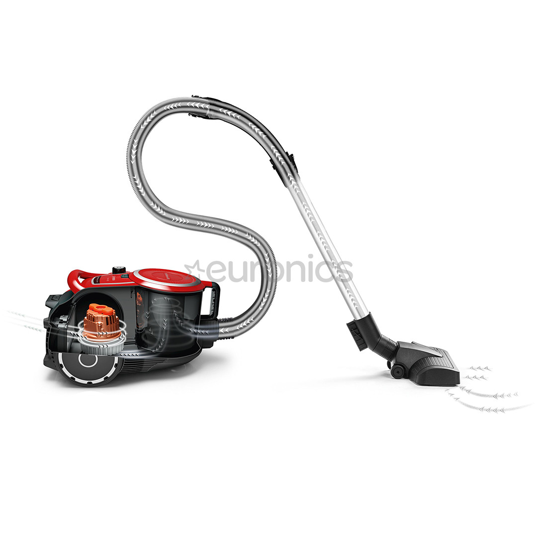 Bosch, Series 6, ProAnimal, 700 W, bez maisiņa, sarkana - Putekļu sūcējs