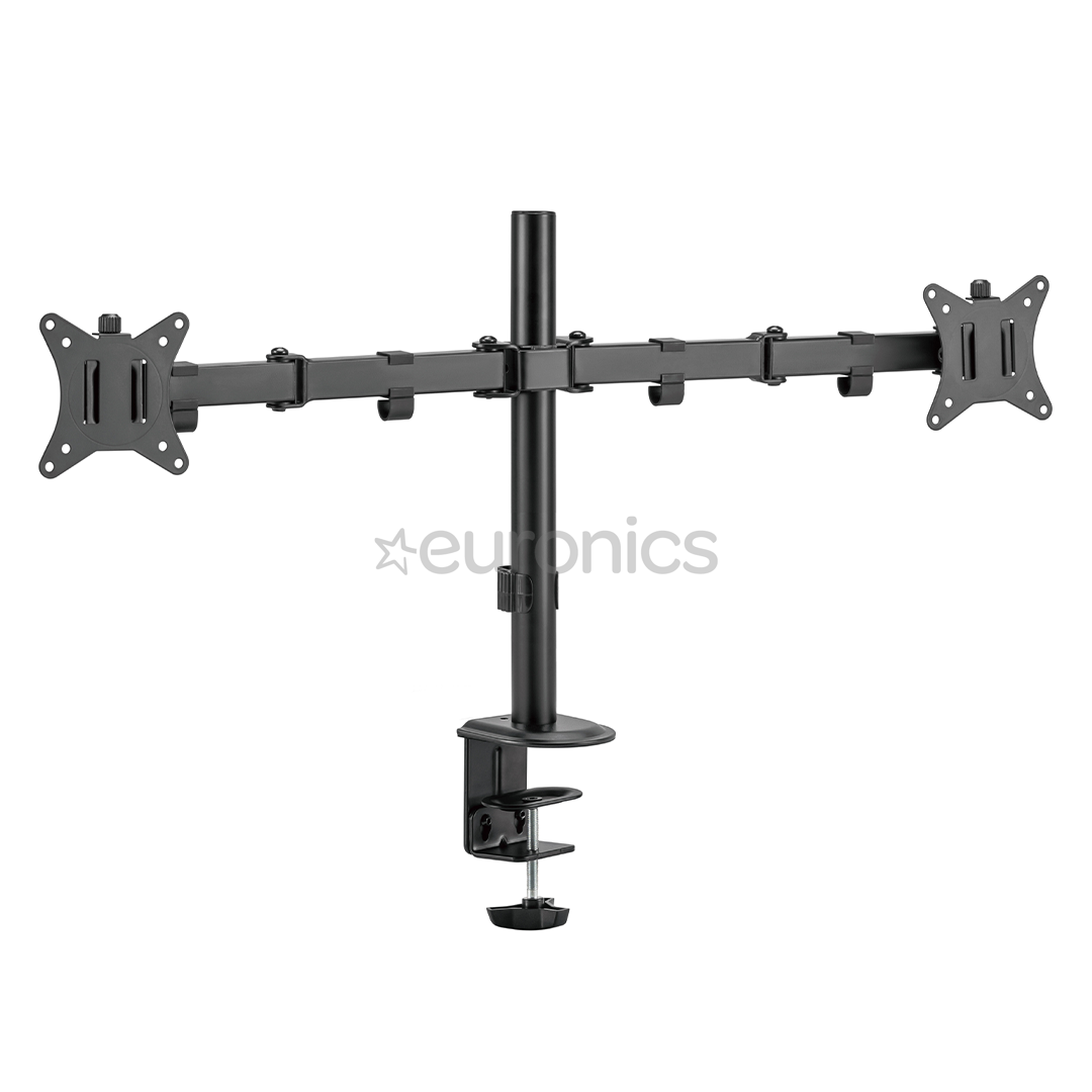 Deltaco Dual Desk Mount, 13-32'', black - Monitor stand