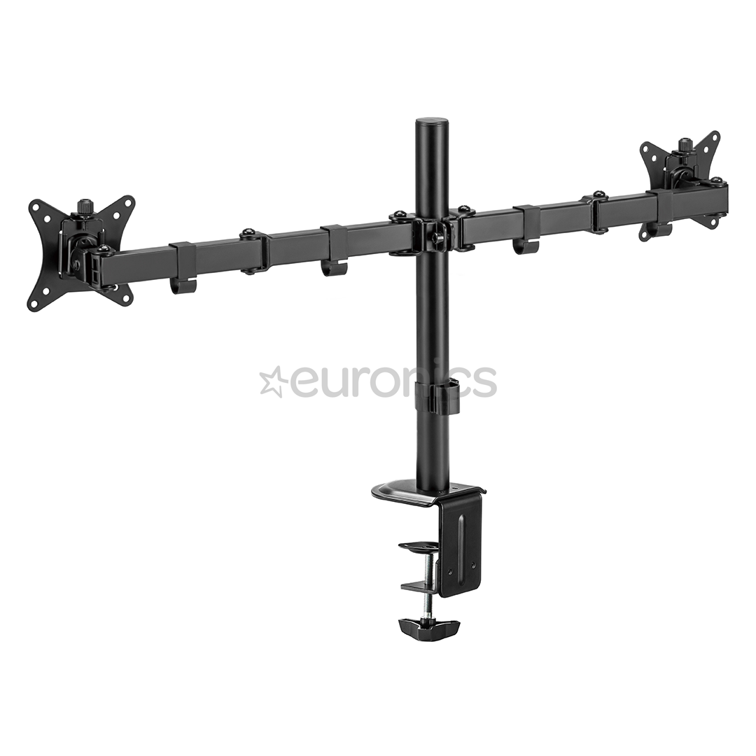Deltaco Dual Desk Mount, 13-32'', black - Monitor stand