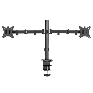 Deltaco Dual Desk Mount, 13-32'', melna - Monitora statīvs