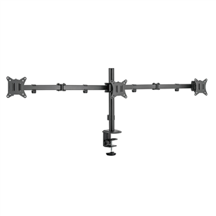 Deltaco Triple Desk Mount, 13-27'', black - Monitor stand