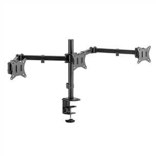 Deltaco Triple Desk Mount, 13-27'', black - Monitor stand