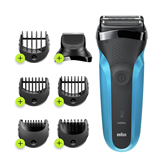 Braun Series 3 Shave & Style, Wet & Dry, zila - Skuveklis