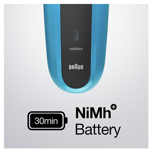 Braun Series 3 Shave & Style, Wet & Dry, zila - Skuveklis