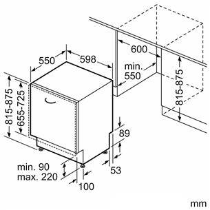 Bosch, Series 8, 14 place settings - Built-in dishwasher