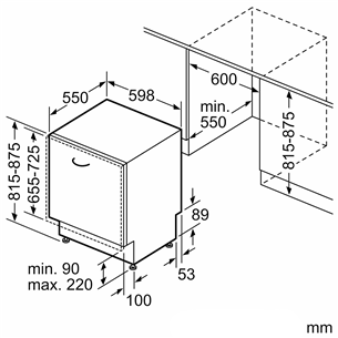 Bosch, Series 8, 14 place settings - Built-in dishwasher