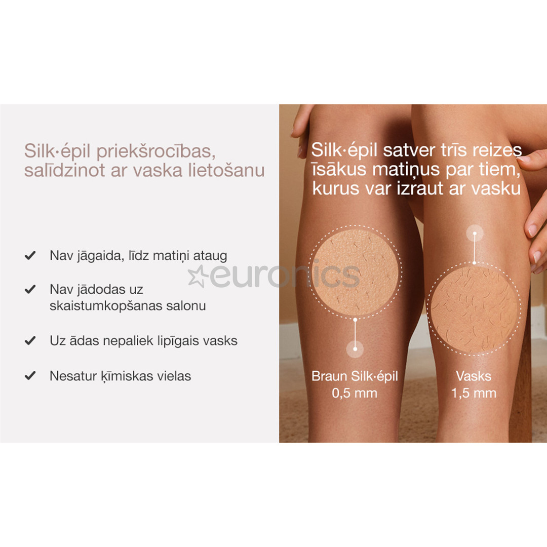 Braun Silk epil 9 Flex, balta - Epilators