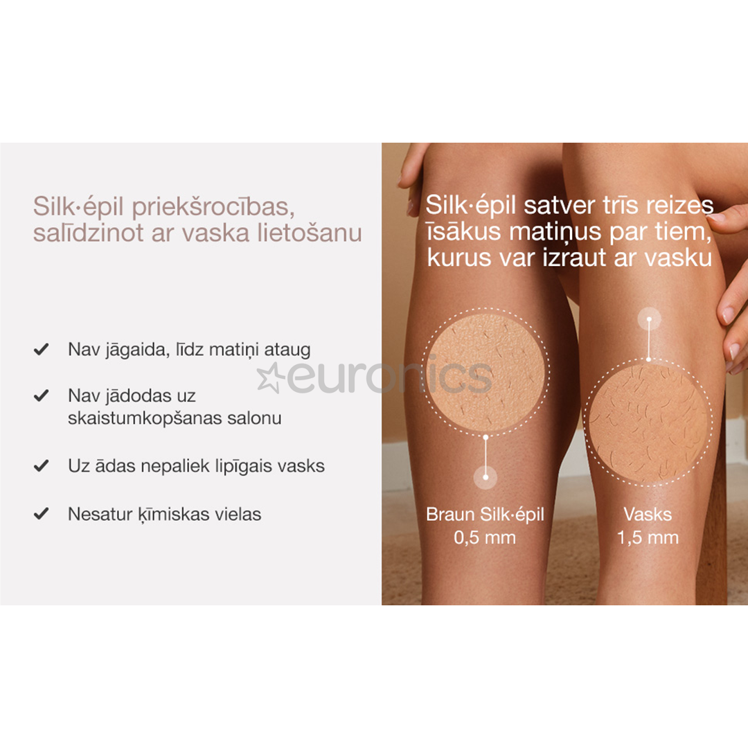 Braun Silk epil 9 Flex, balta - Epilators