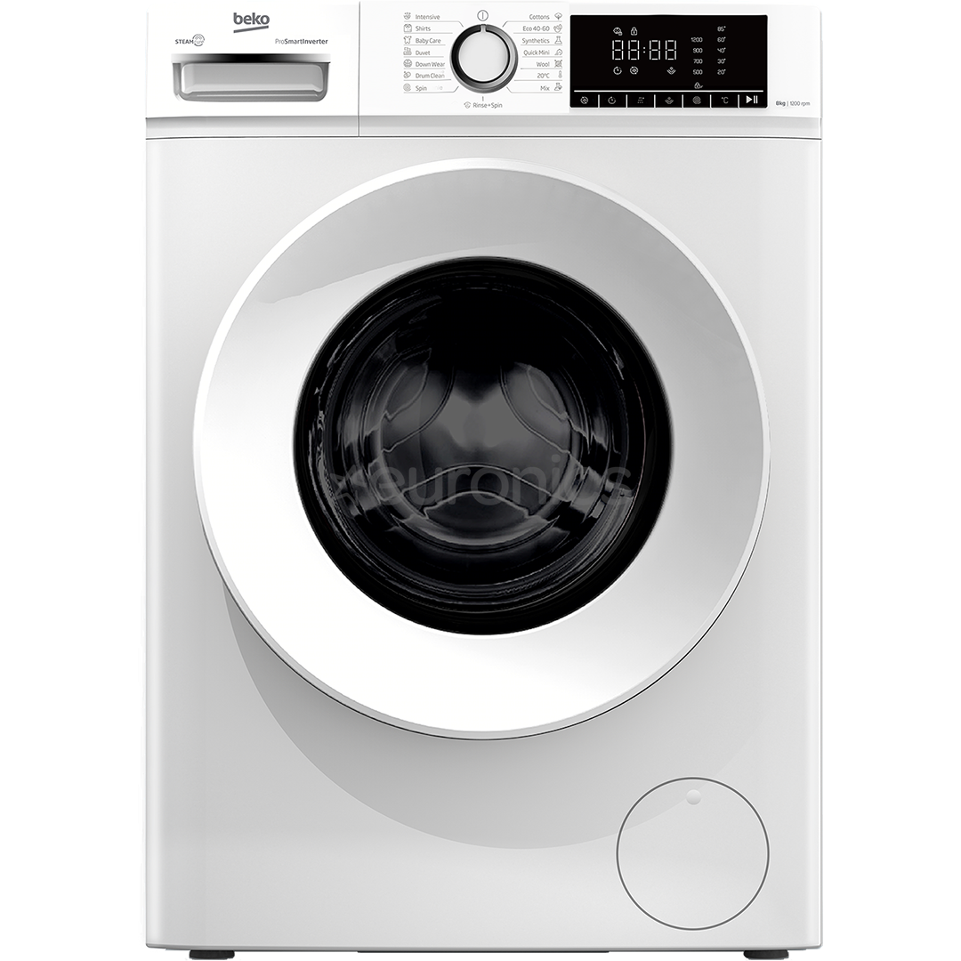 Beko, 8 kg, depth 52 cm, 1200 rpm- Front load washing machine