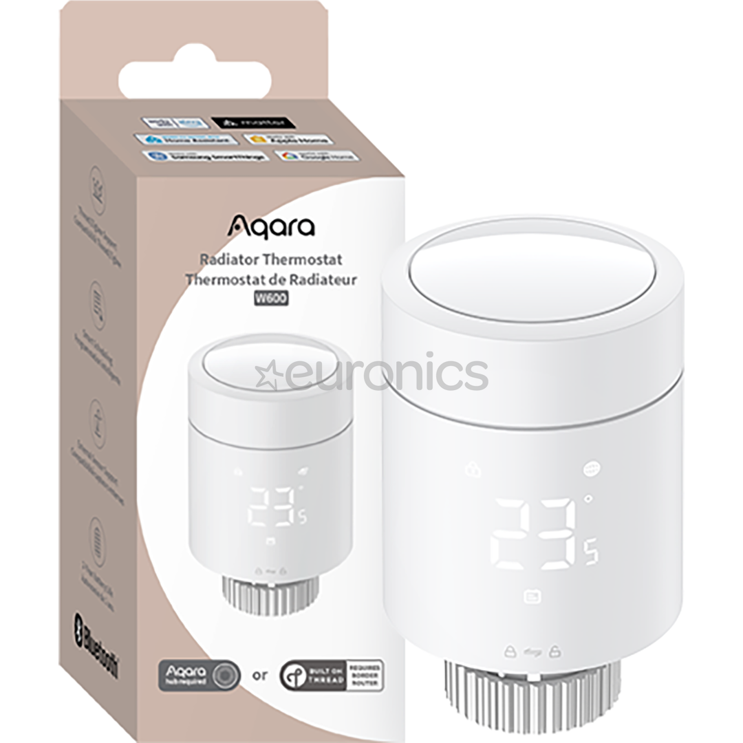 Aqara Radiator Thermostat W600, balta - Viedais radiatora termostats