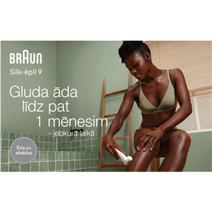Braun Silk epil 9, Wet & Dry, white - Epilator