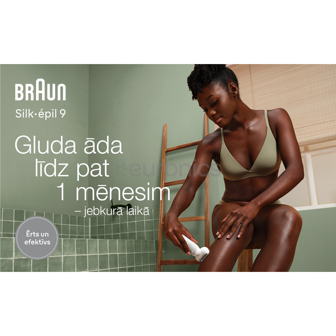 Braun Silk epil 9, Wet & Dry, white - Epilator