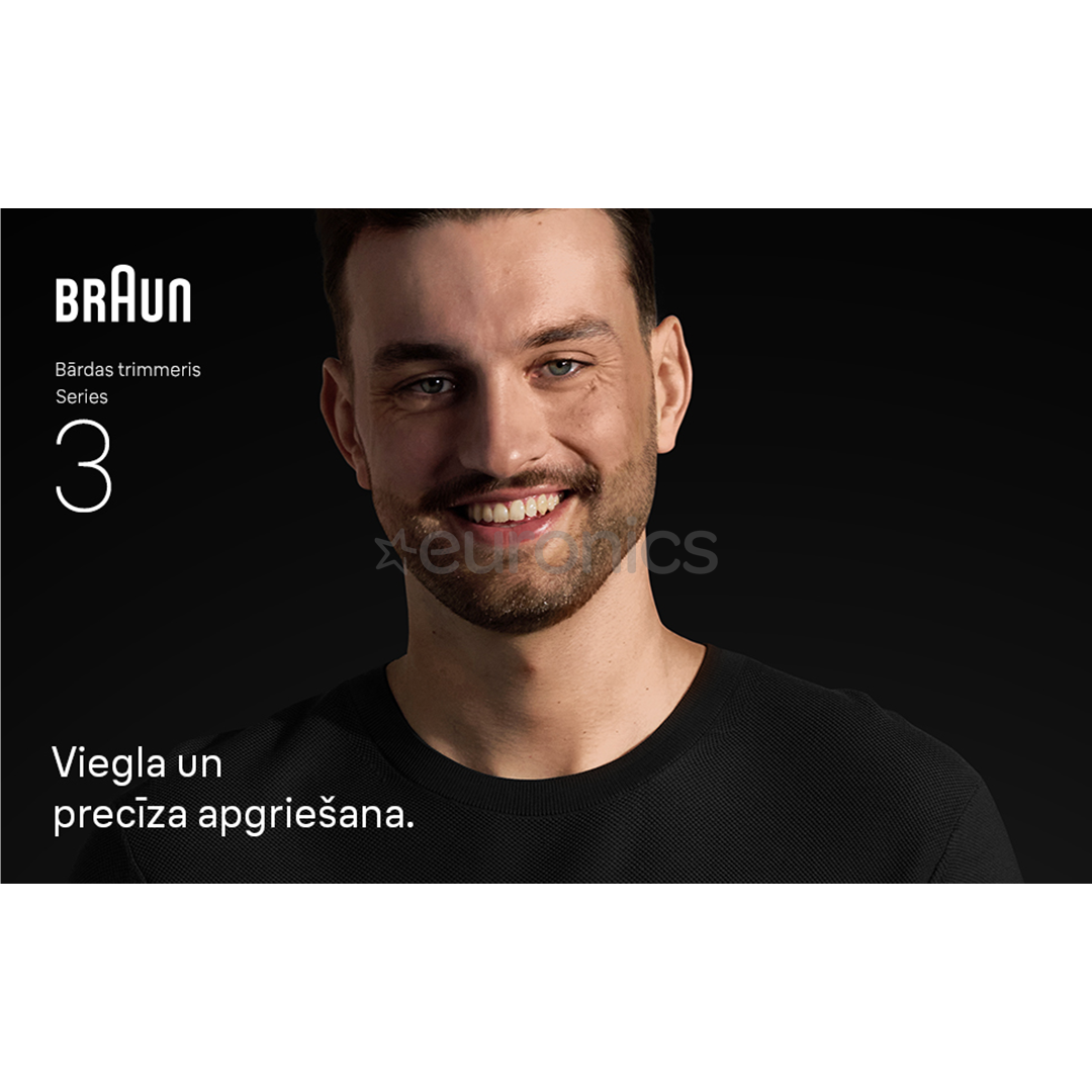 Braun Beard Trimmer Series 3, черный - Триммер для бороды