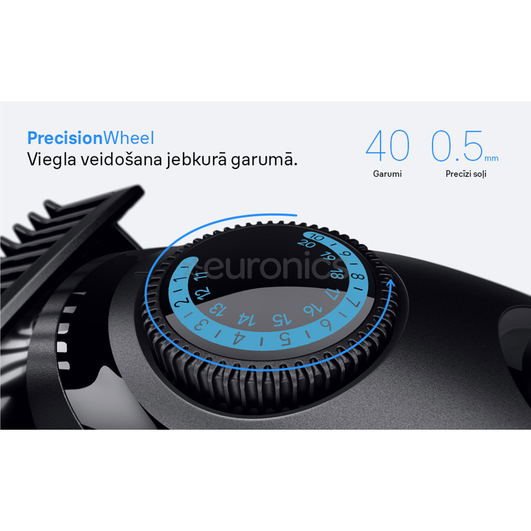 Braun Beard Trimmer Series 3, melna/zila - Bārdas trimmeris