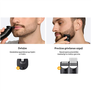 Braun Series 5, melna - Bārdas trimmeris
