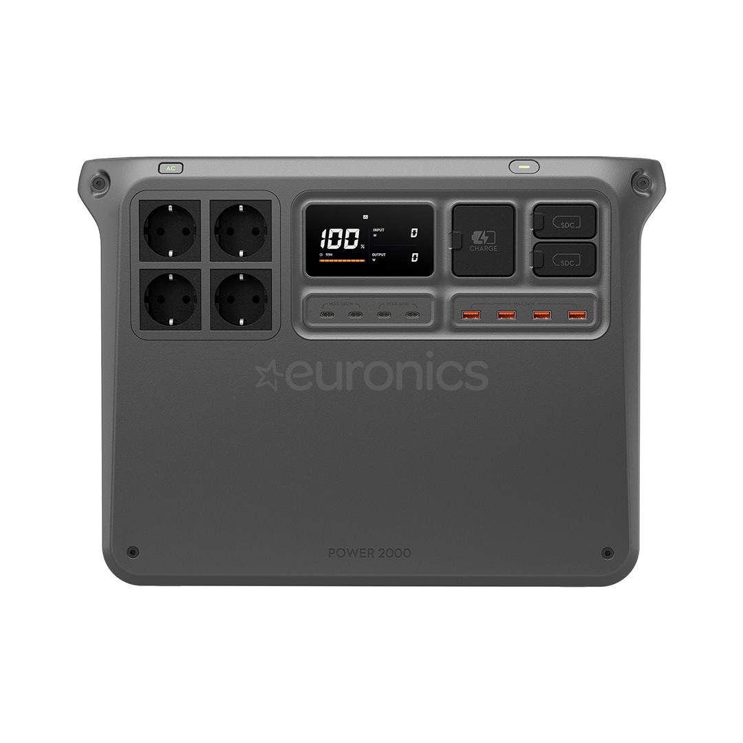 Dji Power 2000, 2048 Wh, pelēka - Pārnēsājama spēkstacija