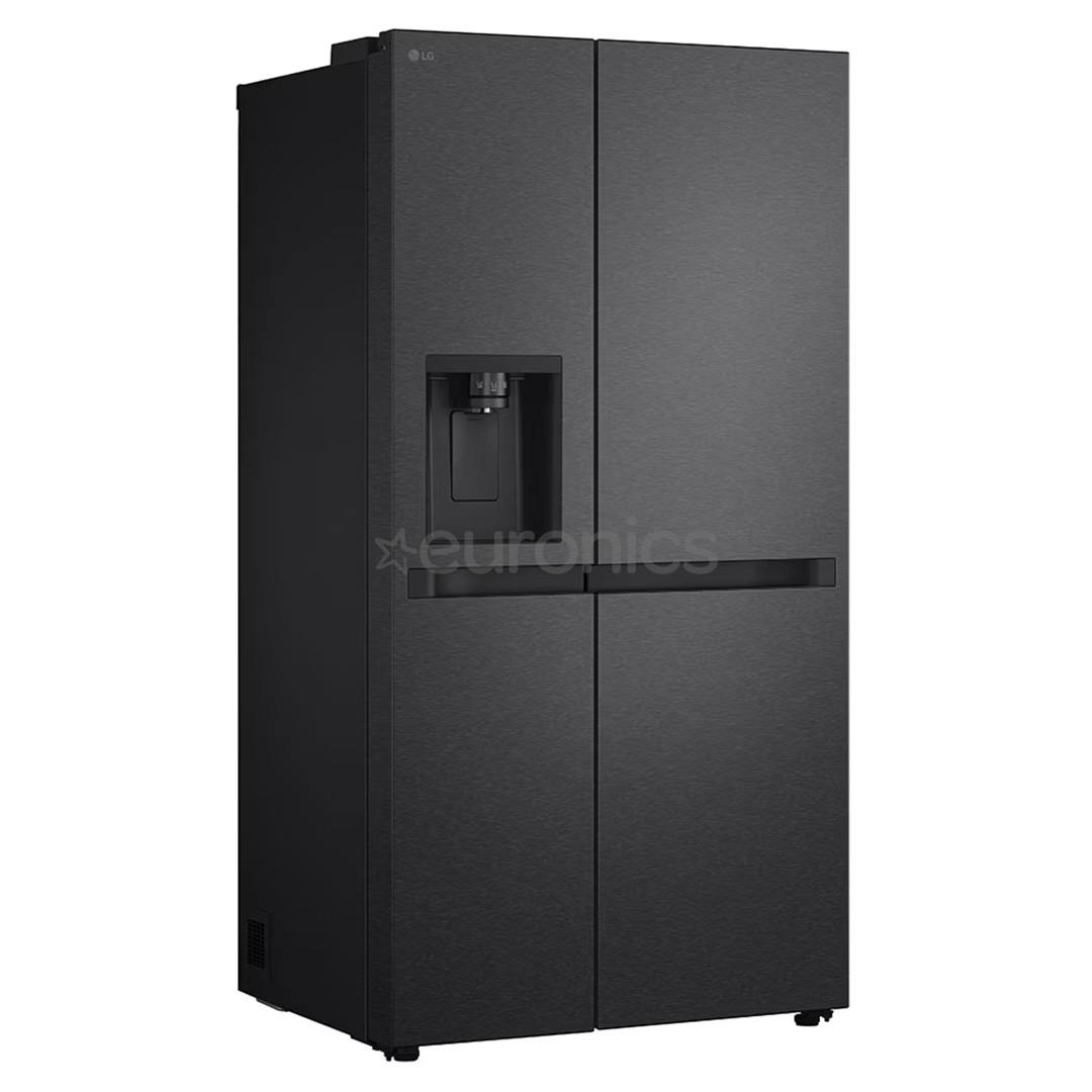 LG, Water & Ice Dispenser, 641 L, height 179 cm, matt black - SBS-Refrigerator