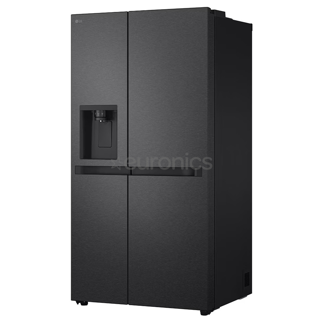 LG, Water & Ice Dispenser, 641 L, height 179 cm, matt black - SBS-Refrigerator