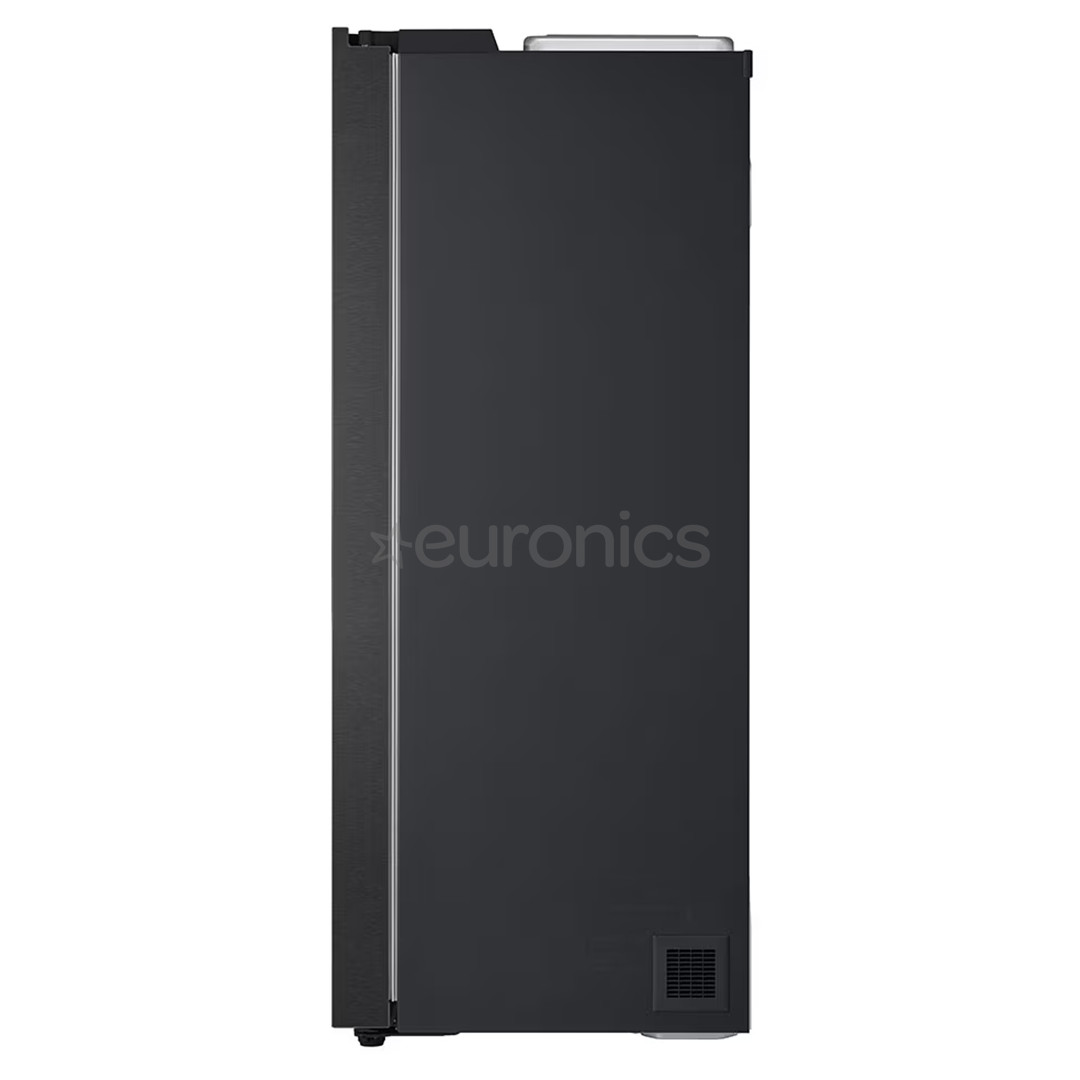LG, Water & Ice Dispenser, 641 L, height 179 cm, matt black - SBS-Refrigerator