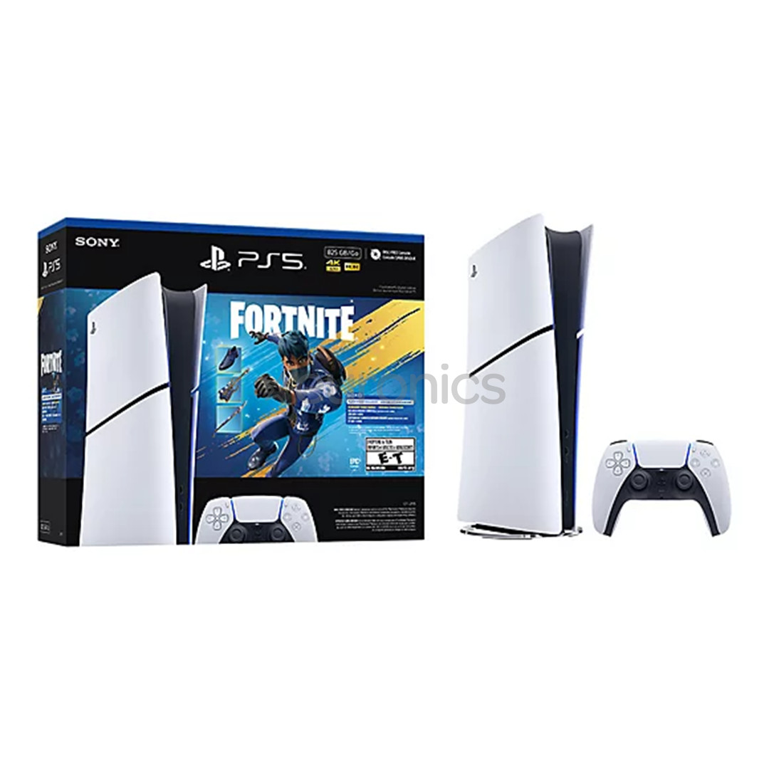 Sony PlayStation 5 Slim Digital Fortnite Flowering Chaos Bundle, 825 GB, white - Gaming console