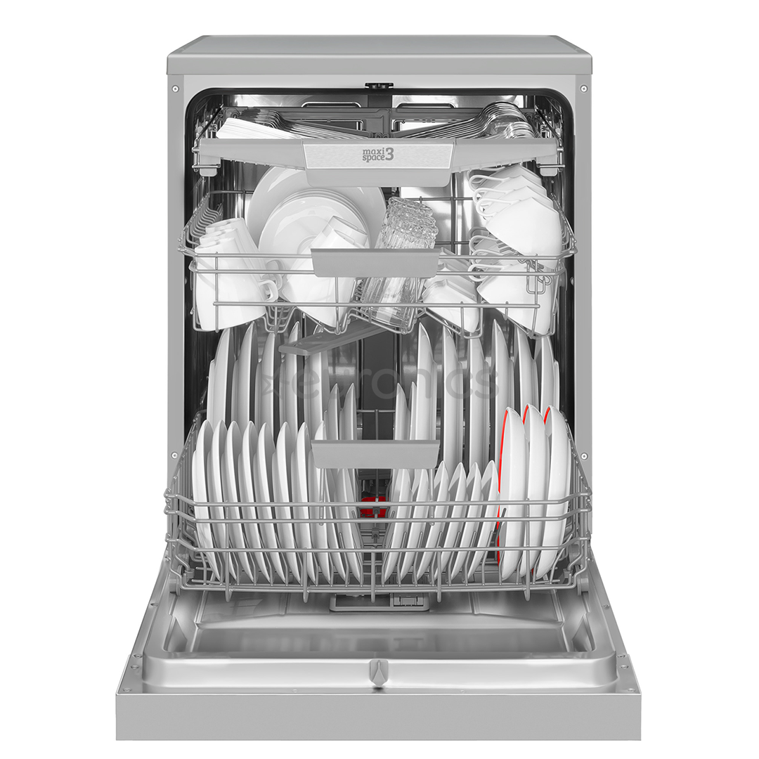 Hansa, 14 place settings, width 60 cm, inox - Free standing dishwasher