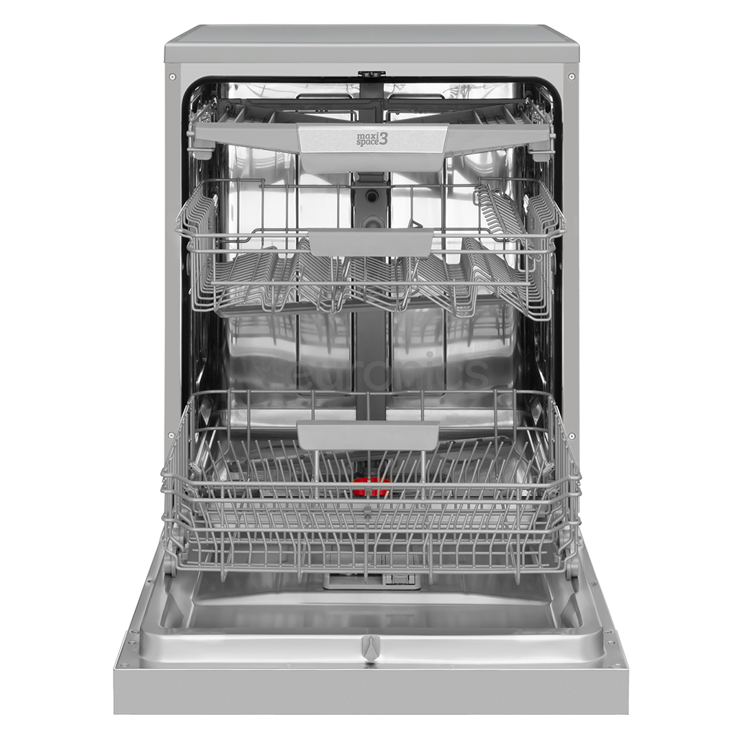 Hansa, 14 place settings, width 60 cm, inox - Free standing dishwasher