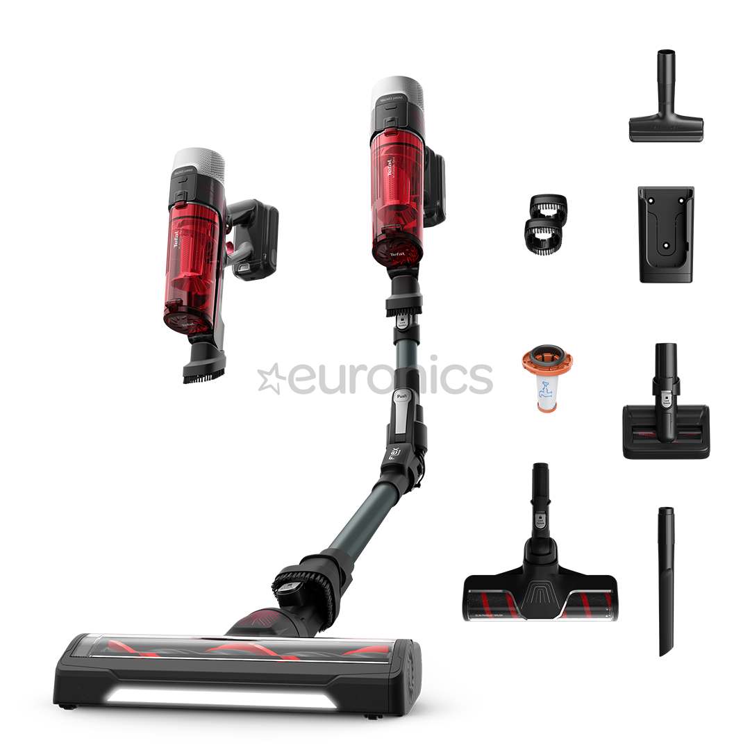 Tefal X-Force Flex 9.60 Complete, red/grey - Cordless vacuum cleaner
