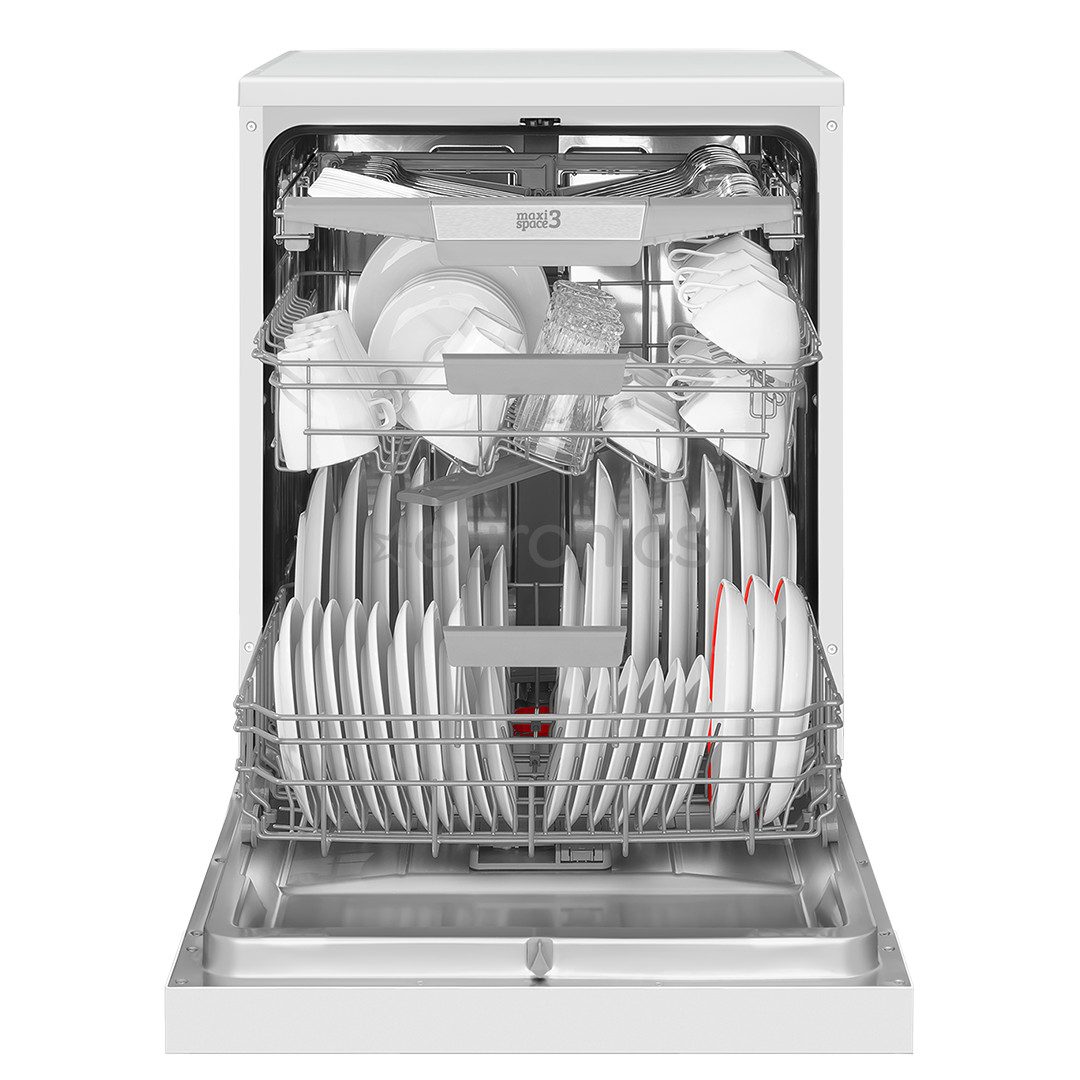 Hansa, 14 komplekti, platums 60 cm, balta - Brīvi stāvoša trauku mazgājamā mašīna