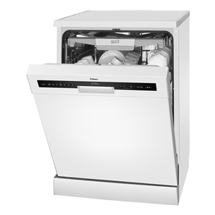 Hansa, 14 place settings, width 60 cm, white - Free standing dishwasher